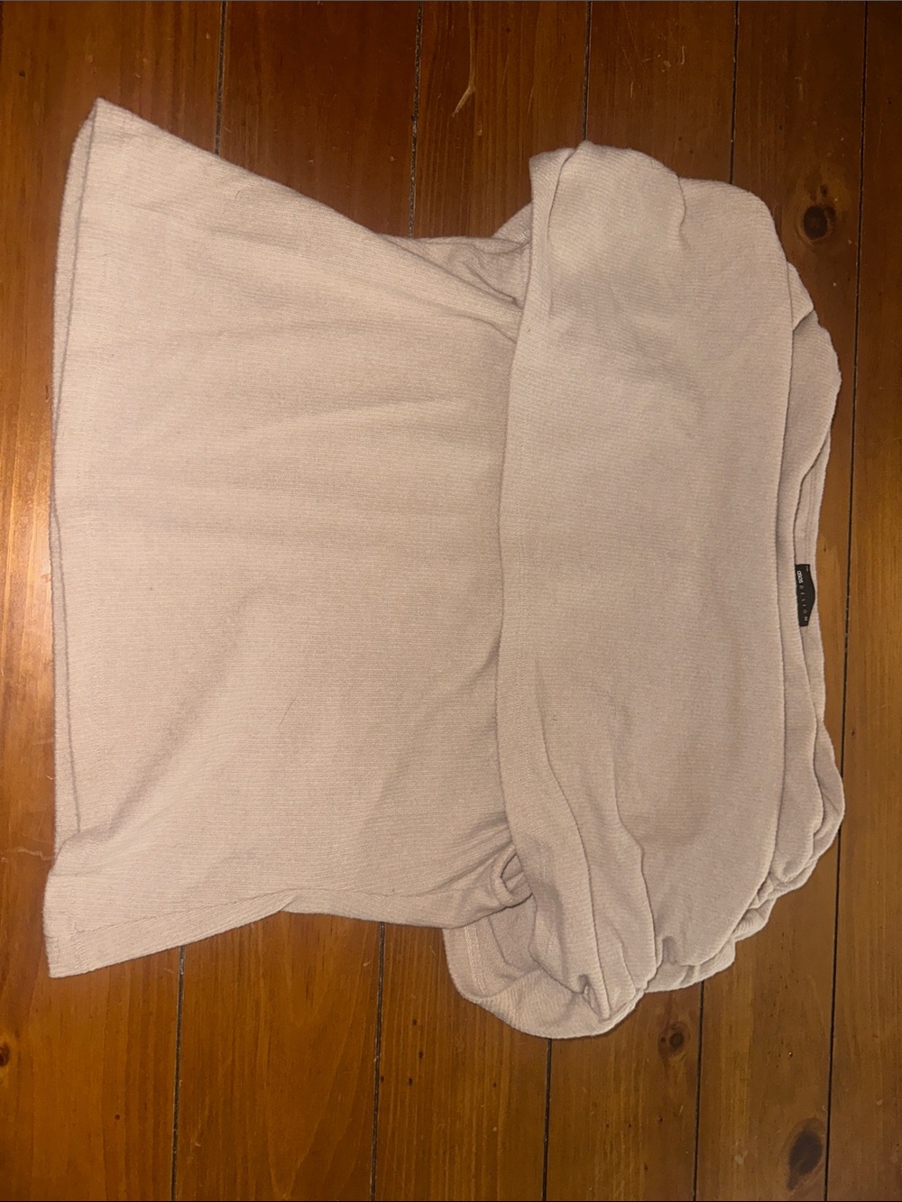 ASOS Cream Off-Shoulder Knit Sweater